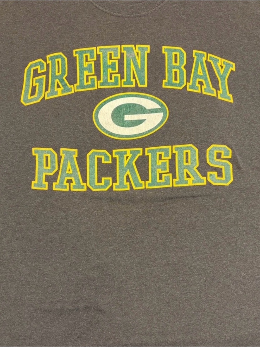 Majestic Gray Green Bay Packers Tee
